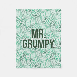 Herr Grumpy Green Name and Character Toss Patter Fleecedecke