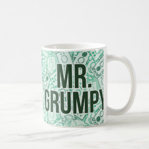 Herr Grumpy   Green Name and Character Toss Patter Kaffeetasse