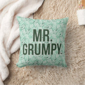 Herr Grumpy | Green Name and Character Toss Patter Kissen (Decke)