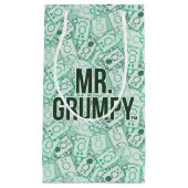 Herr Grumpy | Green Name and Character Toss Patter Kleine Geschenktüte (Vorderseite)