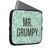 Herr Grumpy | Green Name and Character Toss Patter Laptopschutzhülle (Vorne Rechts)