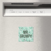Herr Grumpy | Green Name and Character Toss Patter Magnet (In Situ (Geschirrspüler))