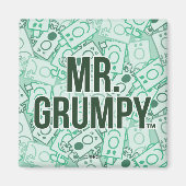 Herr Grumpy | Green Name and Character Toss Patter Magnet (Vorne)
