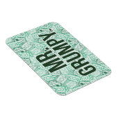 Herr Grumpy | Green Name and Character Toss Patter Magnet (Rechte Seite)