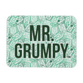 Herr Grumpy | Green Name and Character Toss Patter Magnet (Horizontal)