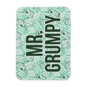Herr Grumpy | Green Name and Character Toss Patter Magnet (Vertikal)