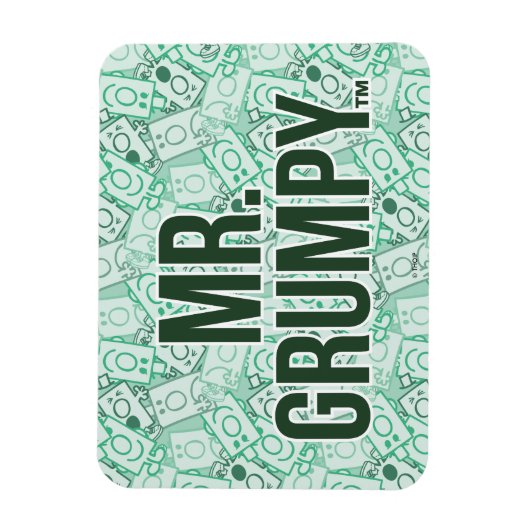 Herr Grumpy | Green Name and Character Toss Patter Magnet (Vertikal)