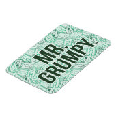 Herr Grumpy | Green Name and Character Toss Patter Magnet (Linke Seite)