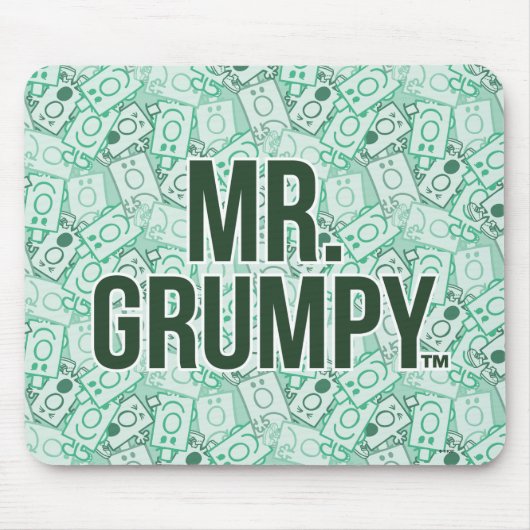 Herr Grumpy | Green Name and Character Toss Patter Mousepad (Vorne)