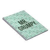 Herr Grumpy | Green Name and Character Toss Patter Notizblock (Rechte Seite)
