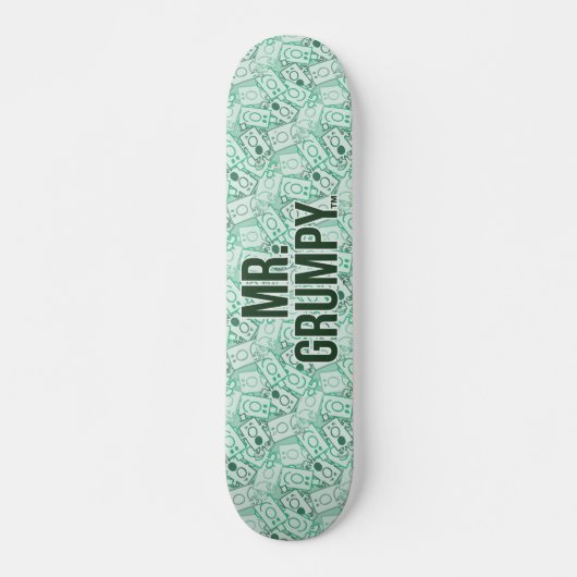 Herr Grumpy | Green Name and Character Toss Patter Skateboard (Vorne)