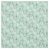 Herr Grumpy | Green Name and Character Toss Patter Stoff (Muster)