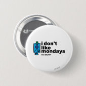 Herr Grumpy mag den Montag nicht Button (Vorne & Hinten)