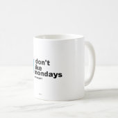 Herr Grumpy mag den Montag nicht Kaffeetasse (VorderseiteRechts)