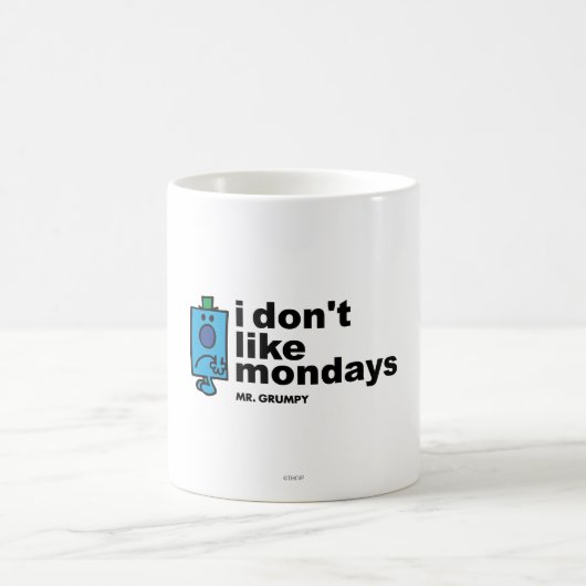 Herr Grumpy mag den Montag nicht Kaffeetasse (Mittel)