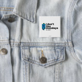 Herr Grumpy mag Montag nicht Button (Beispiel)