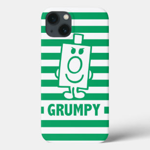 Herr Grumpy Mischegrube und grüne Streifen iPhone 13 Hülle