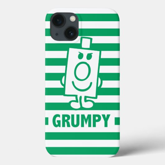 Herr Grumpy | Mischegrube und grüne Streifen Case-Mate iPhone Hülle (Rückseite)