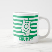 Herr Grumpy | Mischegrube und grüne Streifen Jumbo-Tasse (Rechts)