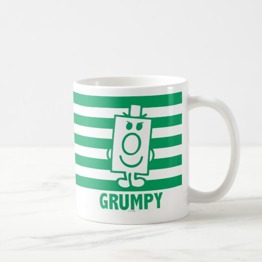 Herr Grumpy | Mischegrube und grüne Streifen Kaffeetasse (Rechts)