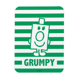 Herr Grumpy   Mischegrube und grüne Streifen Magnet