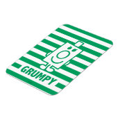 Herr Grumpy | Mischegrube und grüne Streifen Magnet (Linke Seite)