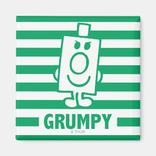 Herr Grumpy   Mischegrube und grüne Streifen Magnet