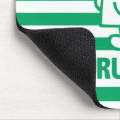 Herr Grumpy | Mischegrube und grüne Streifen Mousepad (Ecke)