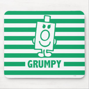 Herr Grumpy   Mischegrube und grüne Streifen Mousepad