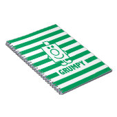 Herr Grumpy | Mischegrube und grüne Streifen Notizblock (Rechte Seite)