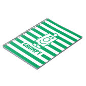 Herr Grumpy | Mischegrube und grüne Streifen Notizblock (Linke Seite)