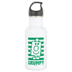 Herr Grumpy   Mischegrube und grüne Streifen Trinkflasche