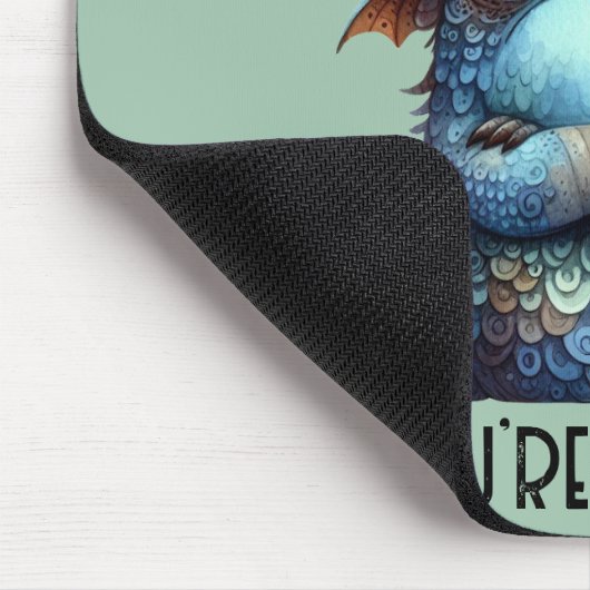 Herr Grumpy Monster Mousepad (Ecke)