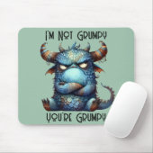 Herr Grumpy Monster Mousepad (Mit Mouse)