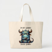 Herr Grumpy Monster Tote Bag Jumbo Stoffbeutel (Vorne)