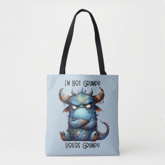 Herr Grumpy Monster Tote Bag Tasche (Vorderseite)