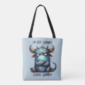 Herr Grumpy Monster Tote Bag Tasche (Rückseite)