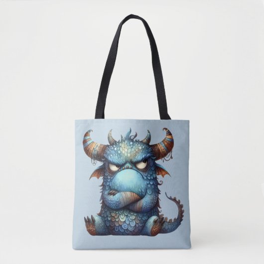 Herr Grumpy Monster Tote Bag Tasche (Vorderseite)