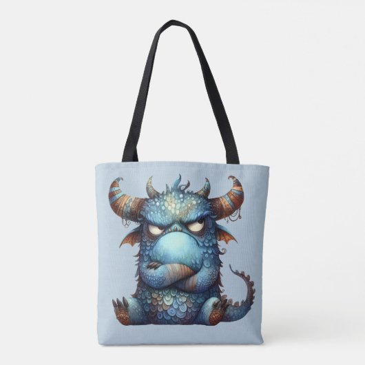 Herr Grumpy Monster Tote Bag Tasche (Rückseite)