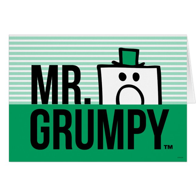 Herr Grumpy | Peeking Head over Name (Vorderseite (Horizontal))