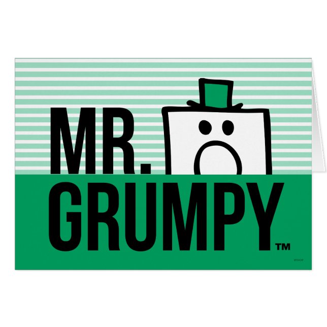 Herr Grumpy | Peeking Head over Name (Vorderseite (Horizontal))