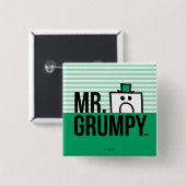Herr Grumpy | Peeking Head over Name Button (Vorne & Hinten)