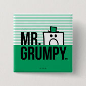 Herr Grumpy | Peeking Head over Name Button (Vorderseite)