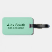 Herr Grumpy | Peeking Head over Name Gepäckanhänger (Rückseite horizontal)