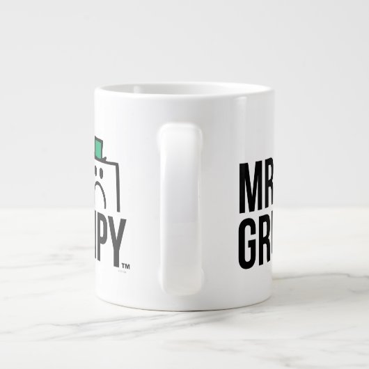 Herr Grumpy | Peeking Head over Name Jumbo-Tasse (Rückseite)