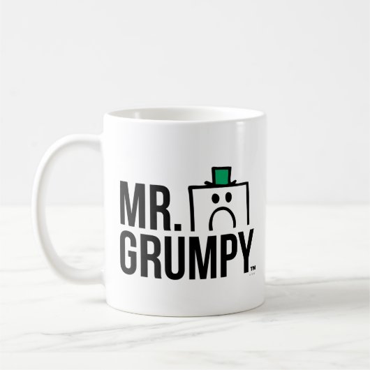 Herr Grumpy | Peeking Head over Name Kaffeetasse (Links)