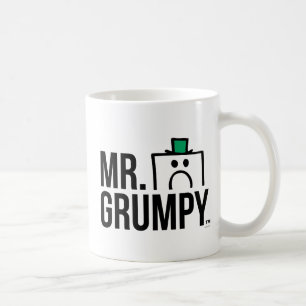 Herr Grumpy   Peeking Head over Name Kaffeetasse