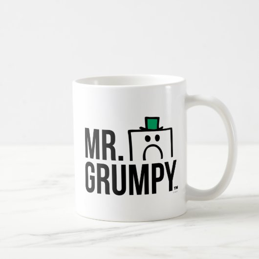 Herr Grumpy | Peeking Head over Name Kaffeetasse (Rechts)