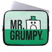 Herr Grumpy | Peeking Head over Name Laptopschutzhülle (Vorderseite)