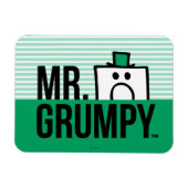 Herr Grumpy | Peeking Head over Name Magnet (Horizontal)
